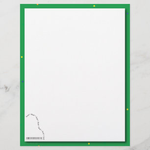 Green Grand Piano Recital Paper