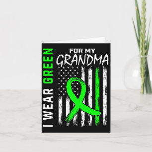 Green Grandma Kidney Disease Cerebral Palsy Awaren Card