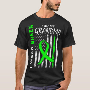 Green Grandma Kidney Disease Cerebral Palsy Awaren T-Shirt