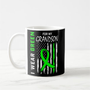 Green Grandson Kidney Disease Cerebral Palsy Aware Coffee Mug