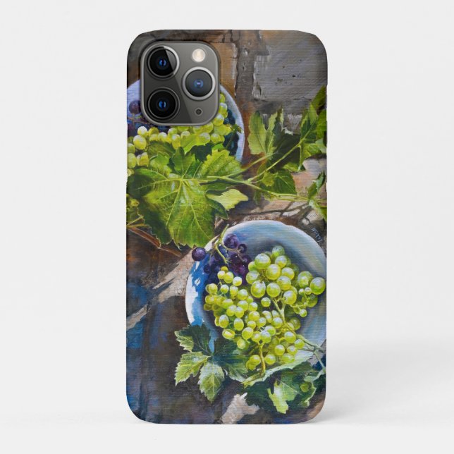 Green Grape Still Life Painting Case-Mate iPhone Case (Back)
