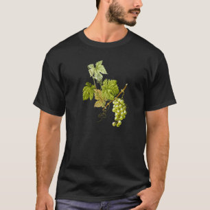 Green Grape Vine Botanical Illustration T-Shirt