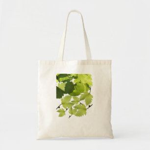 Green Grape Vine Leaves Tote Bag