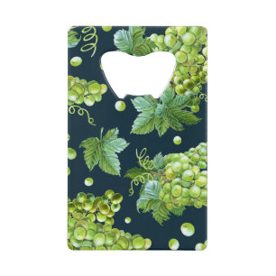Green Grape: Watercolor Dark Pattern