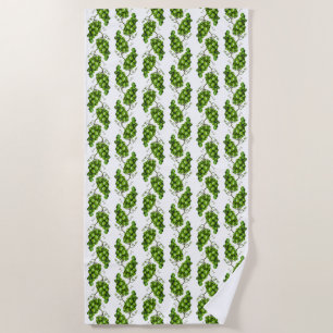 Green Grapes Beach Towel