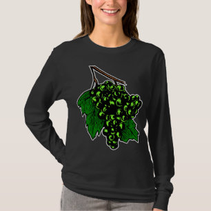 Green Grapes Graphic Fruit Cluster of Grapes T-Shirt