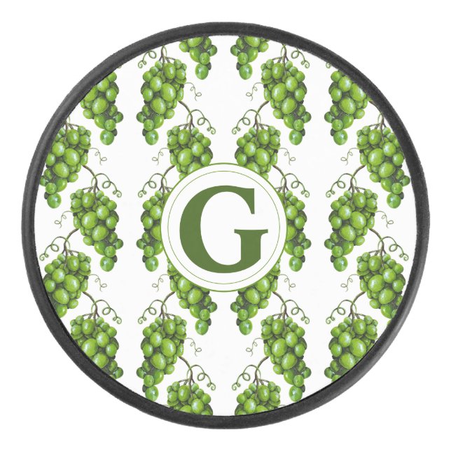Green Grapes Hockey Puck (Front)