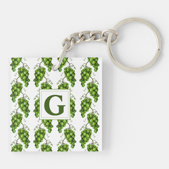 Green Grapes Keychain (Back)