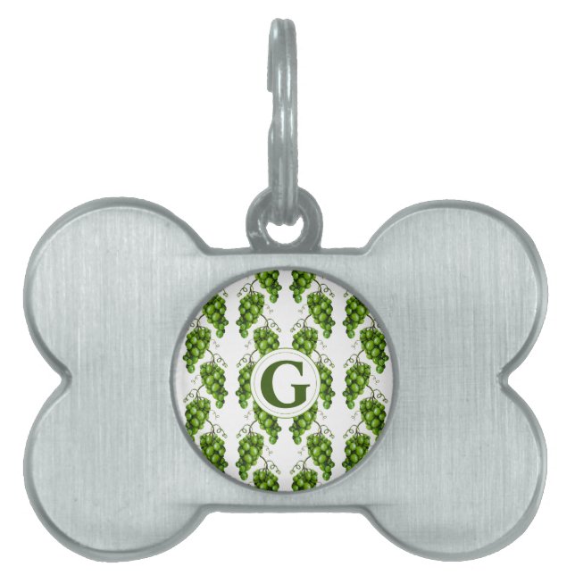 Green Grapes Pet Tag (Front)
