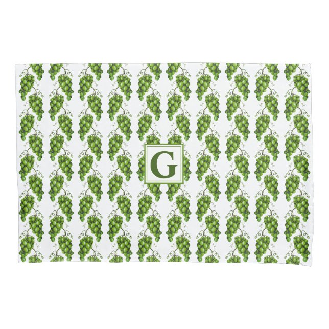 Green Grapes Pillowcase (Front)