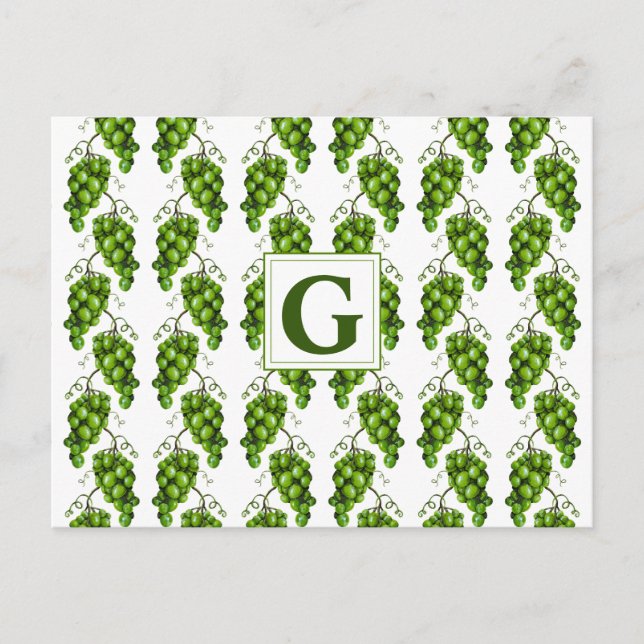 Green Grapes Postcard (Front)