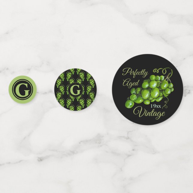 Green Grapes Table Confetti (Fronts)