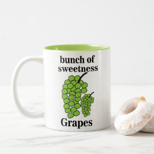 Green Grapes Two-Tone Coffee Mug