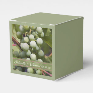 Green Grapes Vineyard Wedding Favour Box