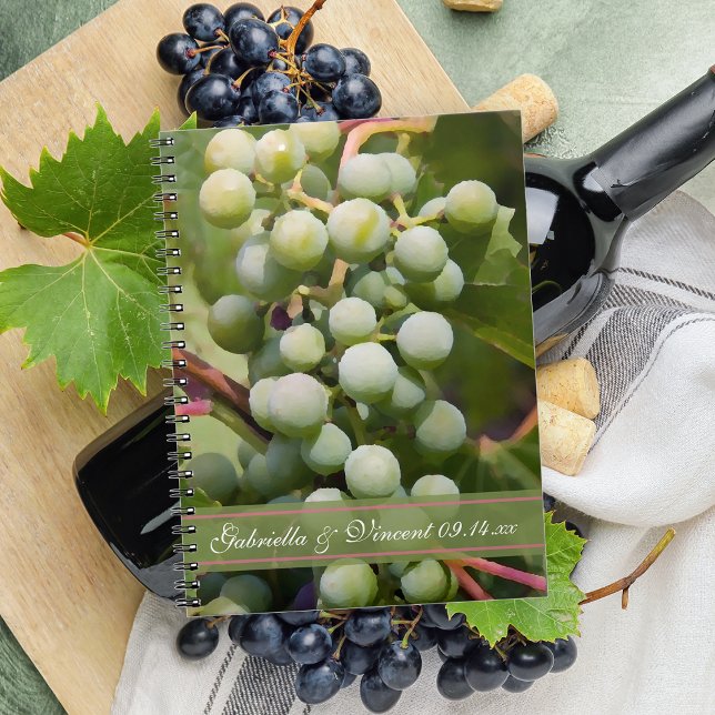 Green Grapes Vineyard Wedding Notebook (Creator Uploaded)