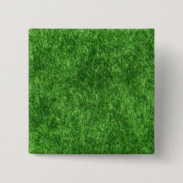 Green Grass 15 Cm Square Badge (Front)