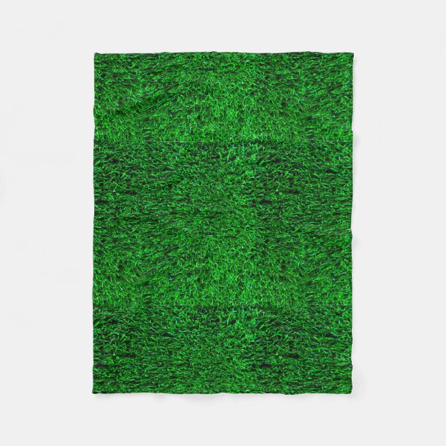 Green Grass Background Fleece Blanket (Front)