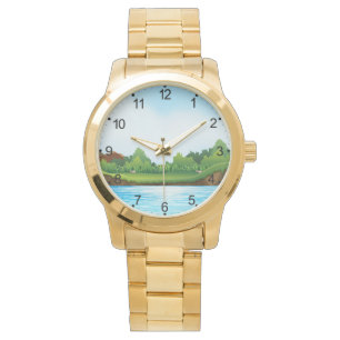 Green Grass Blue Sky Landscape-10826 Watch