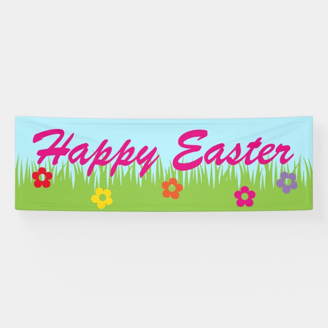 Green Grass Border + your ideas Banner (Horizontal)