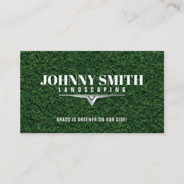 Green Grass Business Cards (Front)