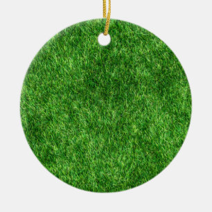 Green Grass Ceramic Ornament