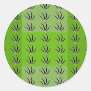 Green Grass Classic Round Sticker