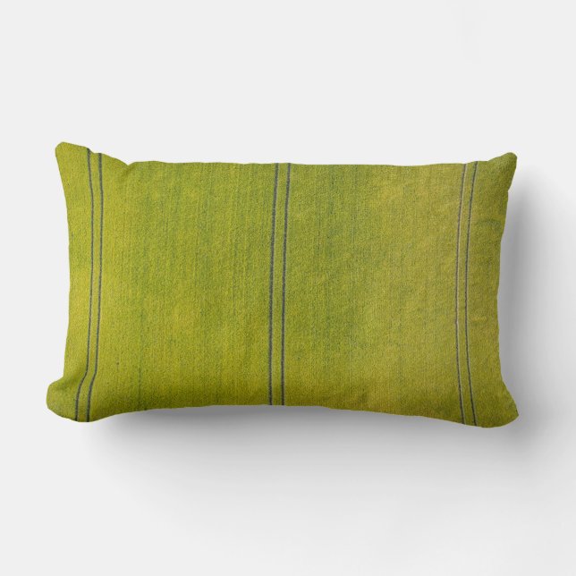 Green grass field lumbar cushion (Front)