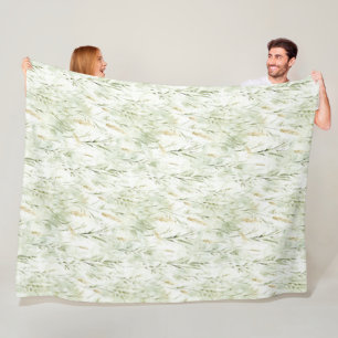 Green Grass Fleece Blanket