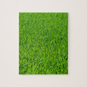 Green grass jigsaw puzzle