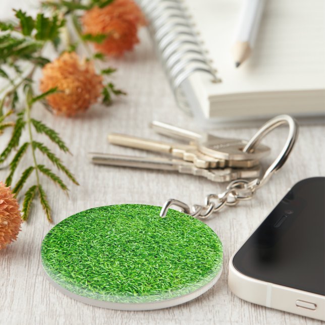 Green grass key ring (Front Right)