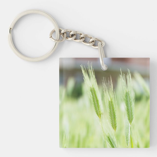 Green grass key ring (Front)