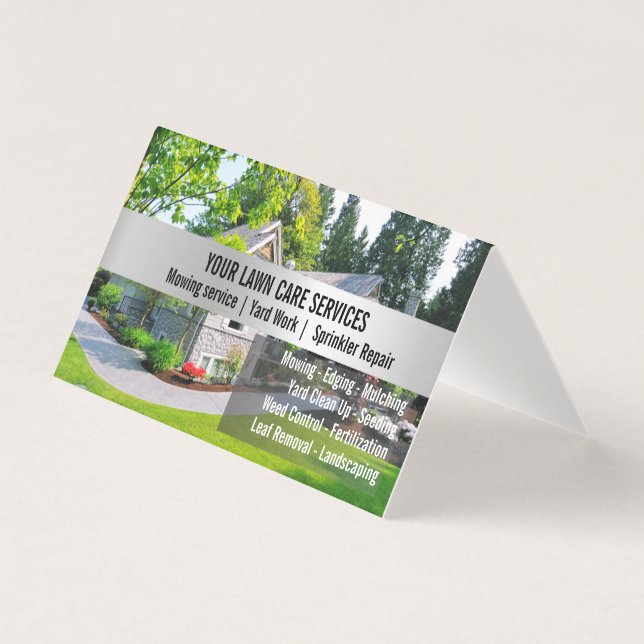 Green Grass Mowing Yarn Care Gardenin (Front)