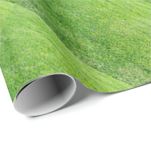 Green grass pattern wrapping paper