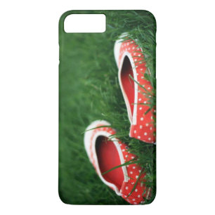 Green Grass Red Slippers with White Polkadots iPhone 8 Plus/7 Plus Case