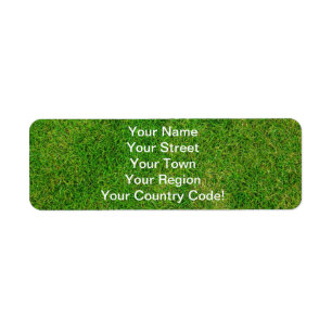 Green Grass Return Address Label