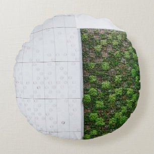 Green grass round cushion