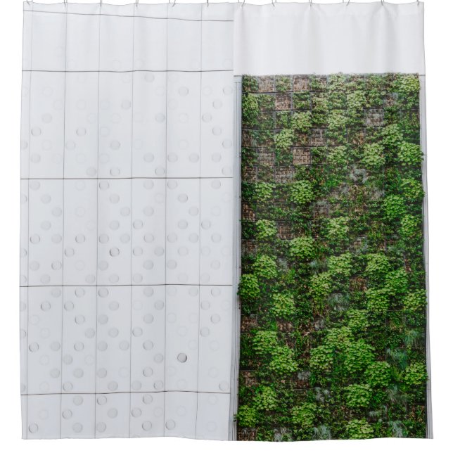 Green grass shower curtain (Front)