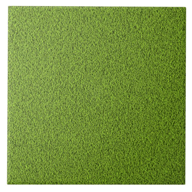 Green grass texture ceramic tile (Front)