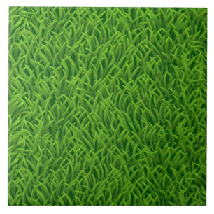 Green grass texture ceramic tile