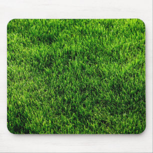 Green grass texture from a soccer field mouse pad