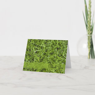 Green Grass Thank You Card
