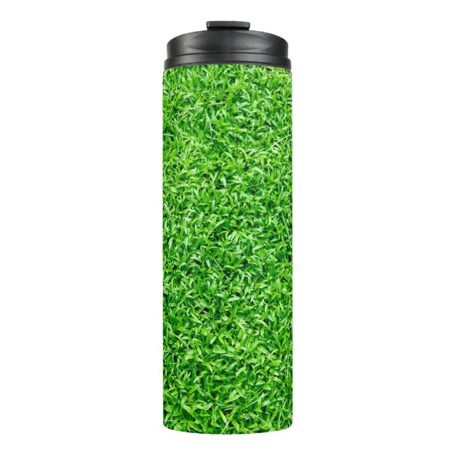 Green grass thermal tumbler (Front)