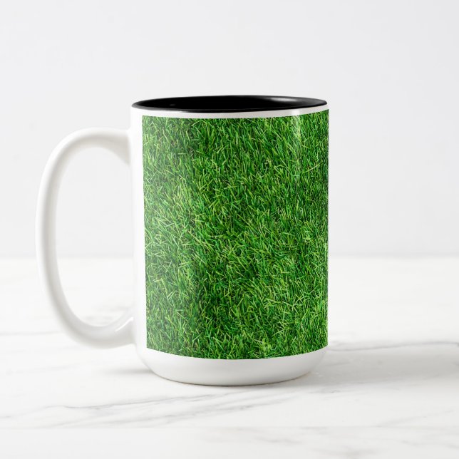 Green Grass Two-Tone Coffee Mug (Left)
