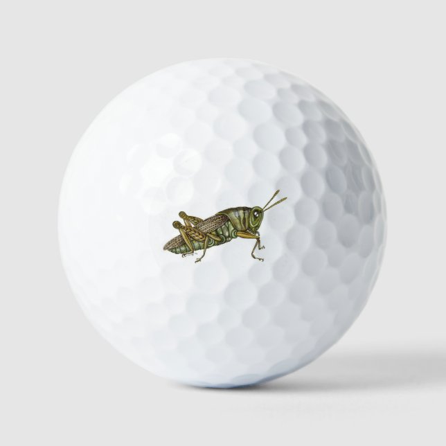 Green Grasshopper Golf Balls (Front)