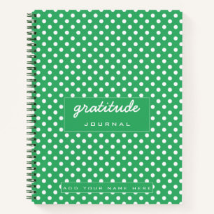 Green gratitude journal Notebook