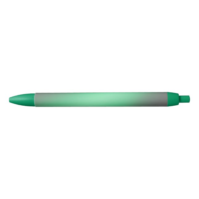 Green & Gray moonlight ombre effect  Black Ink Pen (Front)