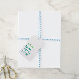Green Great Dane Gift Tags