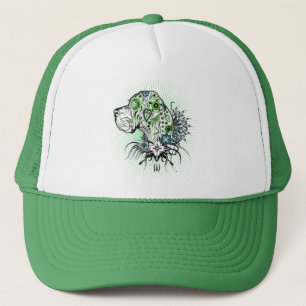 Green Great Dane Trucker Hat