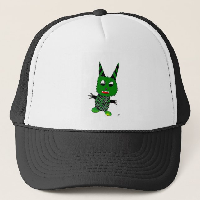 Green gremlin trucker hat (Front)
