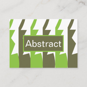 Green Grey Abstract Modern Business Card